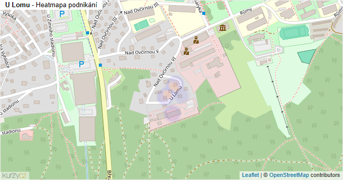 U Lomu - mapa podnikání