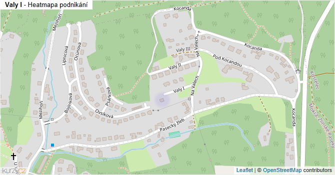 Valy I - mapa podnikání