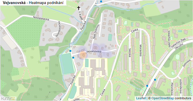 Vejvanovská - mapa podnikání