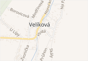Vlnitá v obci Zlín - mapa ulice