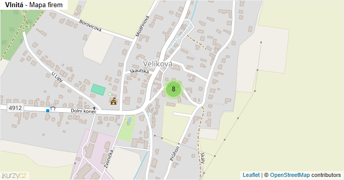 Vlnitá - mapa firem