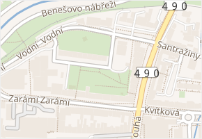 Vodní v obci Zlín - mapa ulice