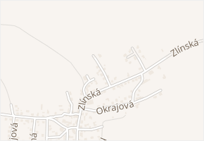 Vyhlídka v obci Zlín - mapa ulice