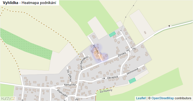Vyhlídka - mapa podnikání