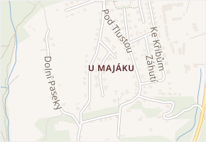 Za Hřibem v obci Zlín - mapa ulice