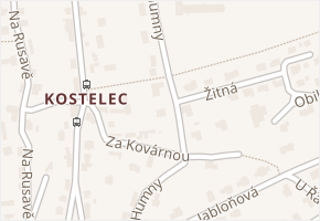 Za Humny v obci Zlín - mapa ulice