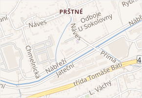 Za Školou v obci Zlín - mapa ulice