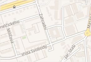 Zahradní v obci Zlín - mapa ulice
