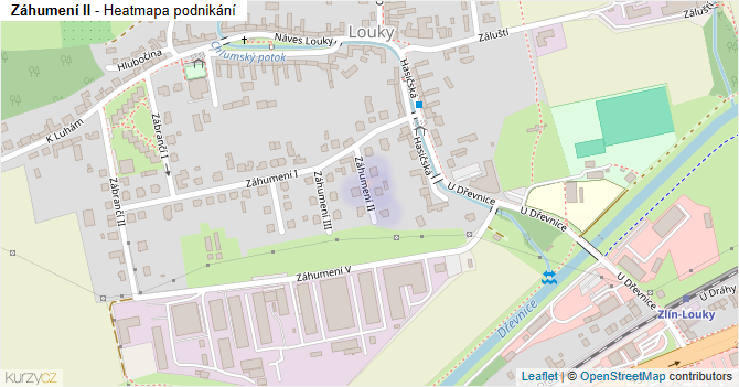 Záhumení II - mapa podnikání