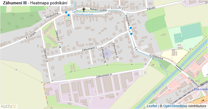 Záhumení III - mapa podnikání
