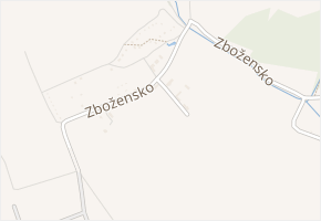 Zbožensko v obci Zlín - mapa ulice