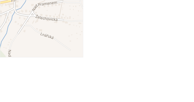 Želechovická v obci Zlín - mapa ulice