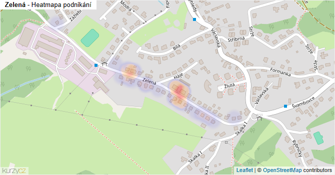 Zelená - mapa podnikání