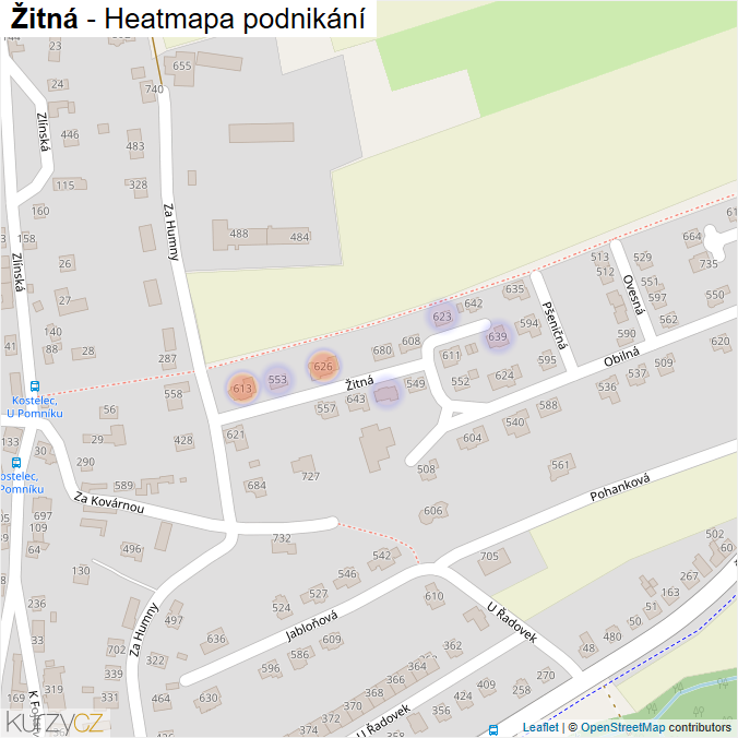 Mapa Žitná - Firmy v ulici.