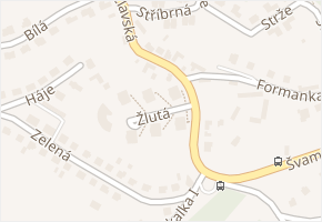 Žlutá v obci Zlín - mapa ulice