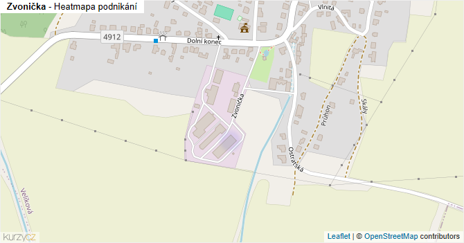 Zvonička - mapa podnikání