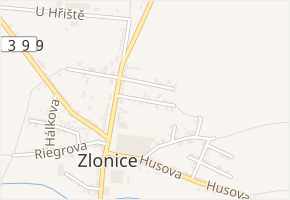 Čechova v obci Zlonice - mapa ulice
