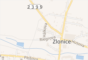 Havlíčkova v obci Zlonice - mapa ulice