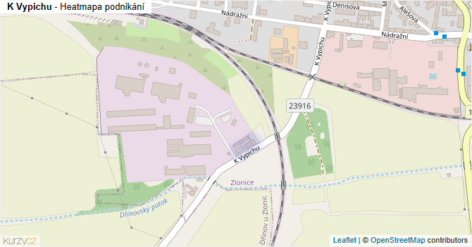 K Vypichu - mapa podnikání