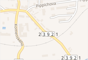 Liehmannova v obci Zlonice - mapa ulice