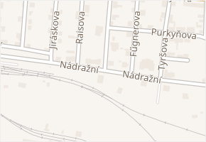 Nádražní v obci Zlonice - mapa ulice