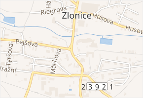 náměstí Pod Lipami v obci Zlonice - mapa ulice
