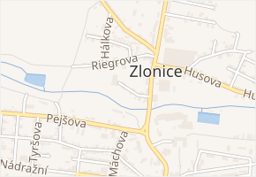 Smetanova v obci Zlonice - mapa ulice