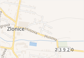 Žižkova v obci Zlonice - mapa ulice