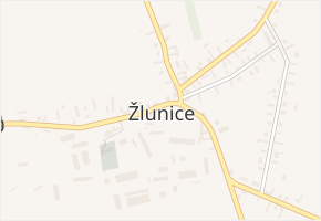 Žlunice v obci Žlunice - mapa části obce