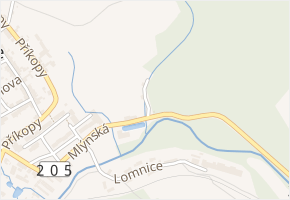Chýšská v obci Žlutice - mapa ulice