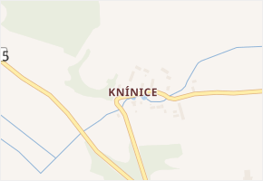 Knínice v obci Žlutice - mapa části obce