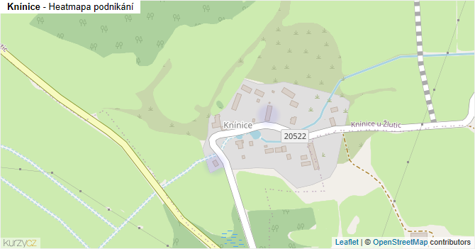 Knínice - mapa podnikání