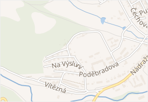 Na Výsluní v obci Žlutice - mapa ulice
