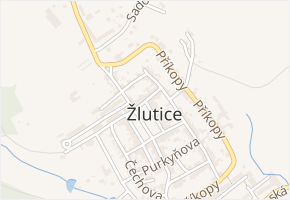 Smetanova v obci Žlutice - mapa ulice