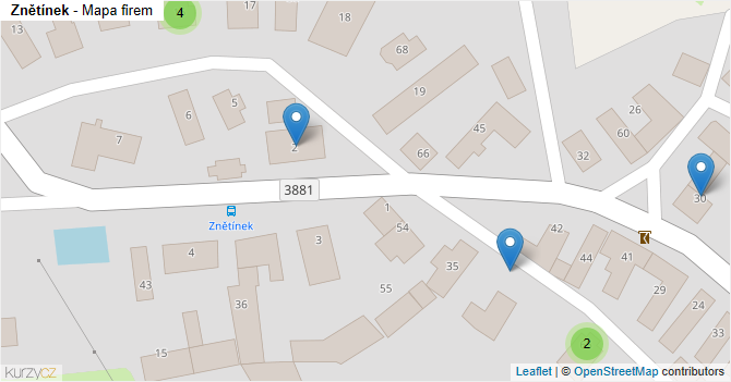 Znětínek - mapa firem