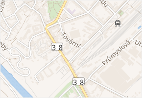 Bednářská v obci Znojmo - mapa ulice