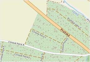 Cínová hora I v obci Znojmo - mapa ulice