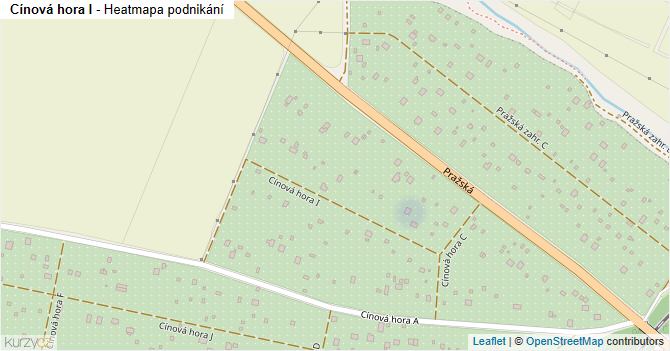 Cínová hora I - mapa podnikání