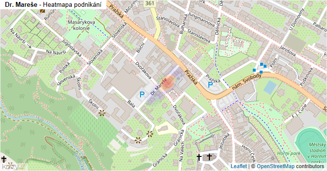 Dr. Mareše - mapa podnikání