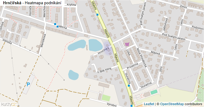 Hrnčířská - mapa podnikání