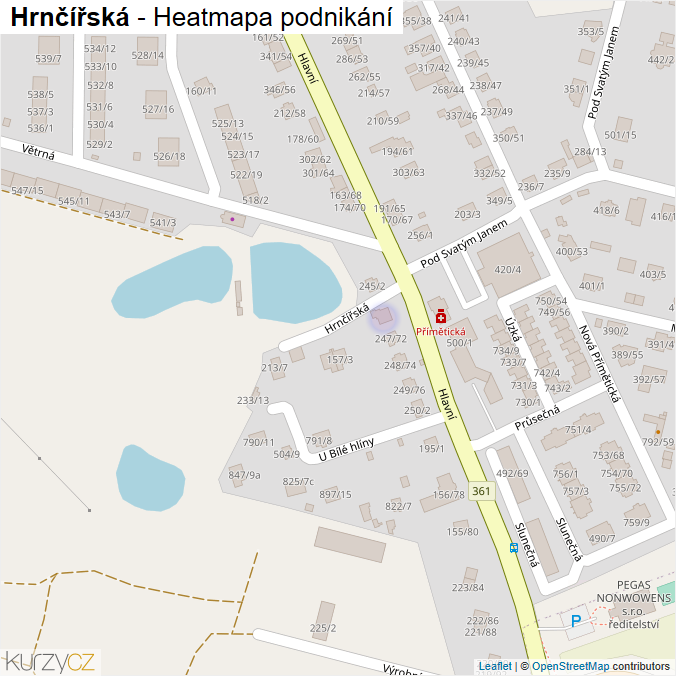 Mapa Hrnčířská - Firmy v ulici.