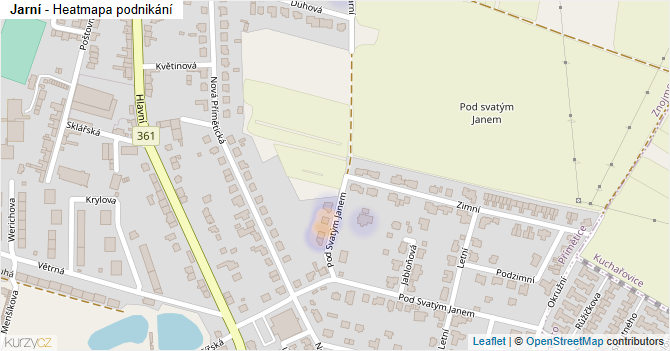 Jarní - mapa podnikání