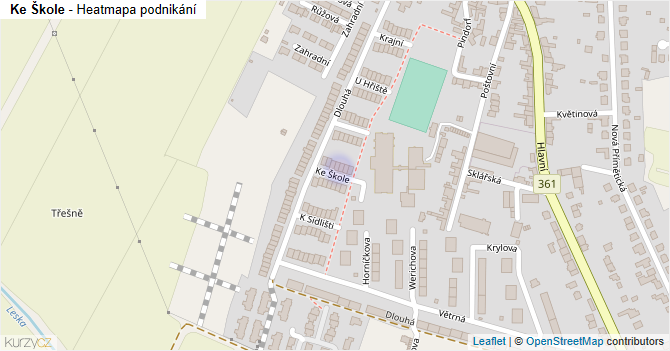Ke Škole - mapa podnikání