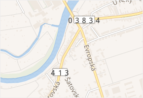 Květnovská v obci Znojmo - mapa ulice