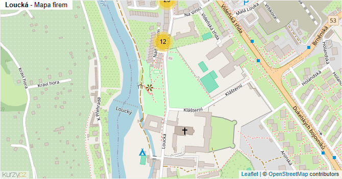 Loucká - mapa firem