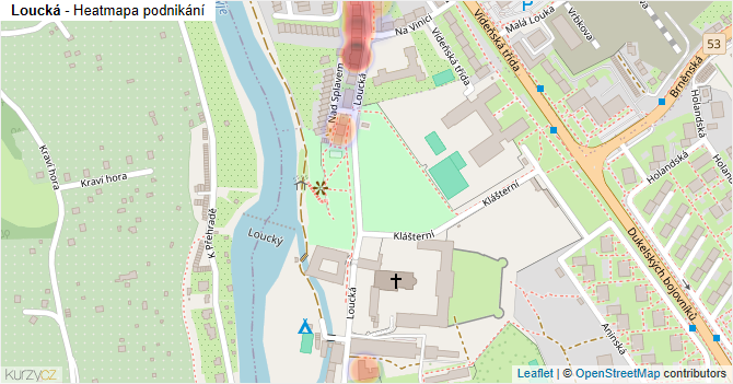 Loucká - mapa podnikání
