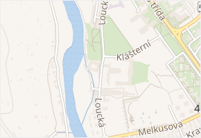 Loučky v obci Znojmo - mapa ulice