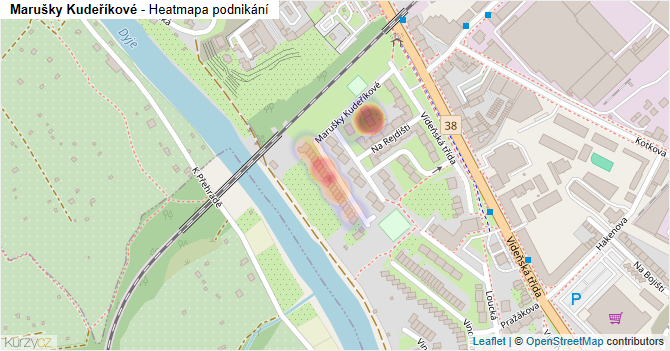 Marušky Kudeříkové - mapa podnikání