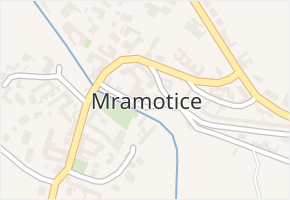 Mramotice v obci Znojmo - mapa části obce