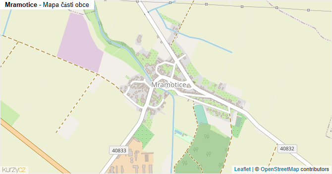 Mramotice - mapa části obce